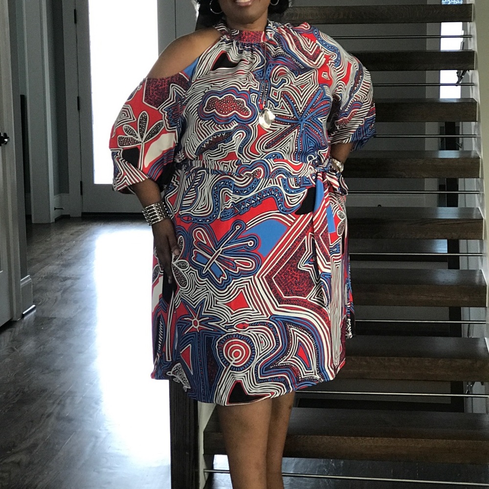 Peek Shoulder Dress